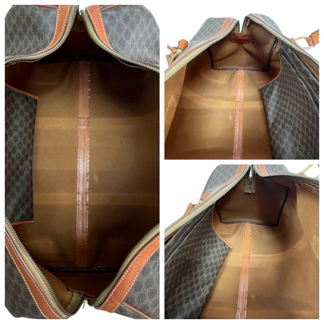 美品 CELINE セリーヌ ボストンバッグ マカダム トリオンフ 旅行バッグ