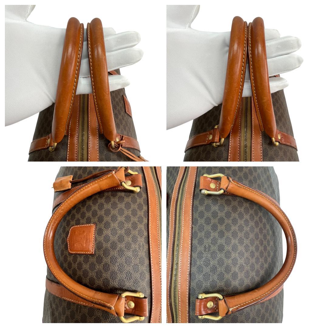 美品 CELINE セリーヌ ボストンバッグ マカダム トリオンフ 旅行バッグ