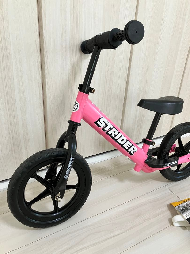 STRIDER ストライダー スポーツバランスバイク ピンク　付属品セット
