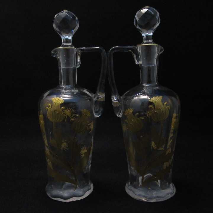 アンティークバカラ1900年頃作成品　リキュールセット