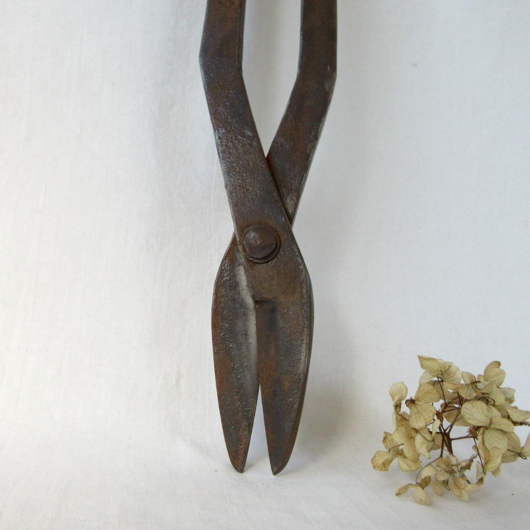 長さ50cm！大きな鉄のハサミ　オブジェ　鍛冶屋　アンティーク　アイアン