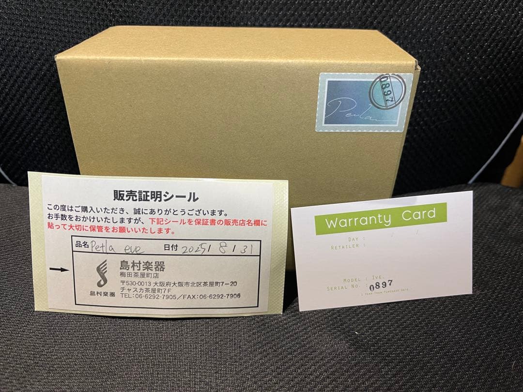 ギター Petla Ive (VEMURAM Jan Ray / BOSS BD-2W)