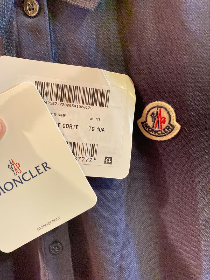 しーちゃん　MONCLER ネイビー ポロワンピース TG 10A