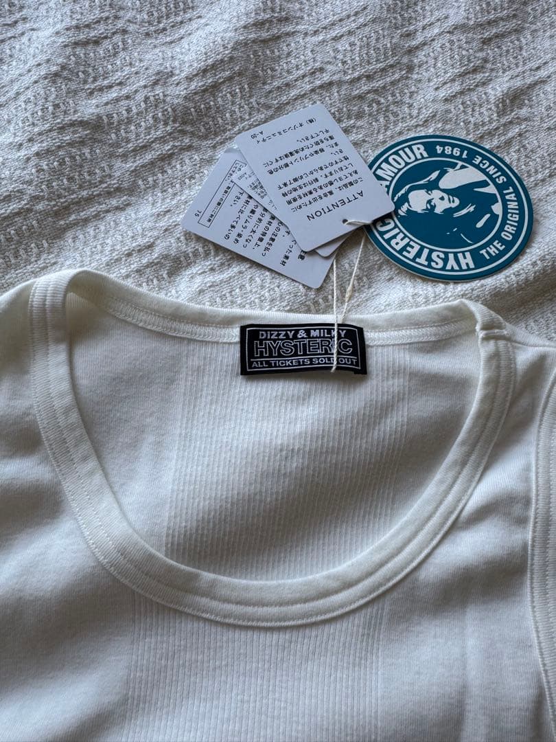 HYSTERIC GLAMOUR HYS KINKY JEANS タンクトップ白