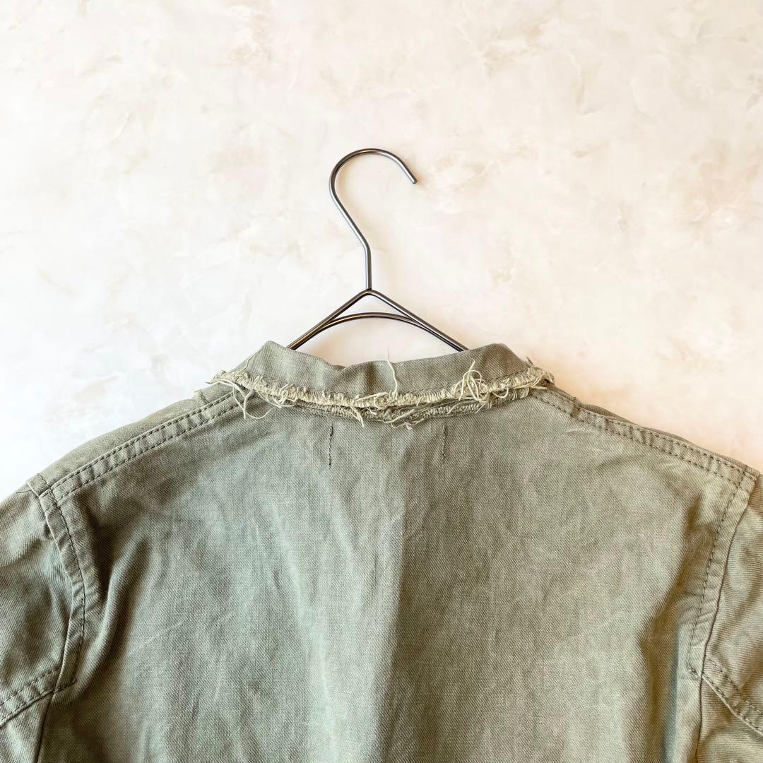 トリコムデギャルソン　ミリタリージャケット カーキ　Sサイズ　ビンテージ