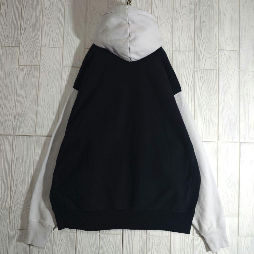 人気 チャンピオン リバースウィーブ スウェットパーカー 2XL ブラック 古着