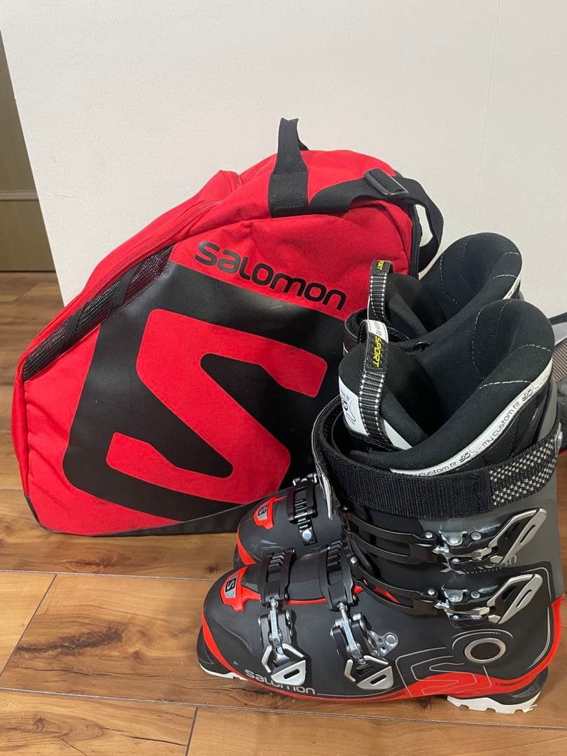 Salomon スキーブーツ 28.5 ブラック/レッド
