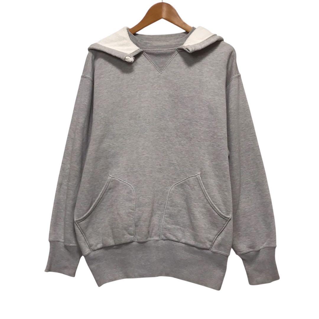 JOE McCOY×BALLPARK 後付けパーカー　セパポケ　両V グレー