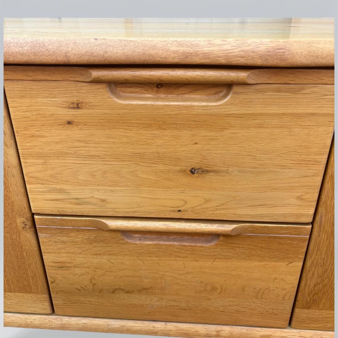 起立木工 D-oak 天然木ナラ無垢材 テレビボード 150cm幅 北欧モダン