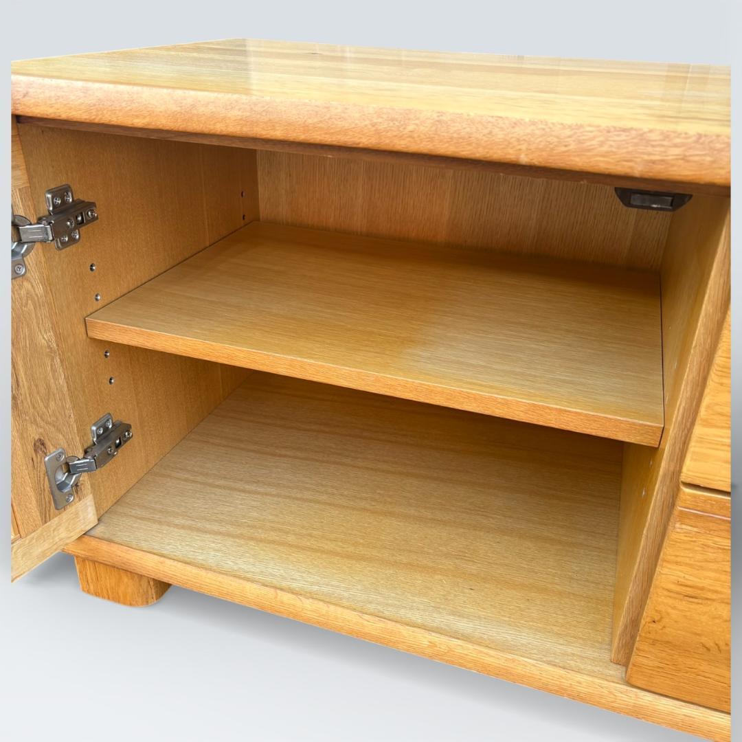 起立木工 D-oak 天然木ナラ無垢材 テレビボード 150cm幅 北欧モダン