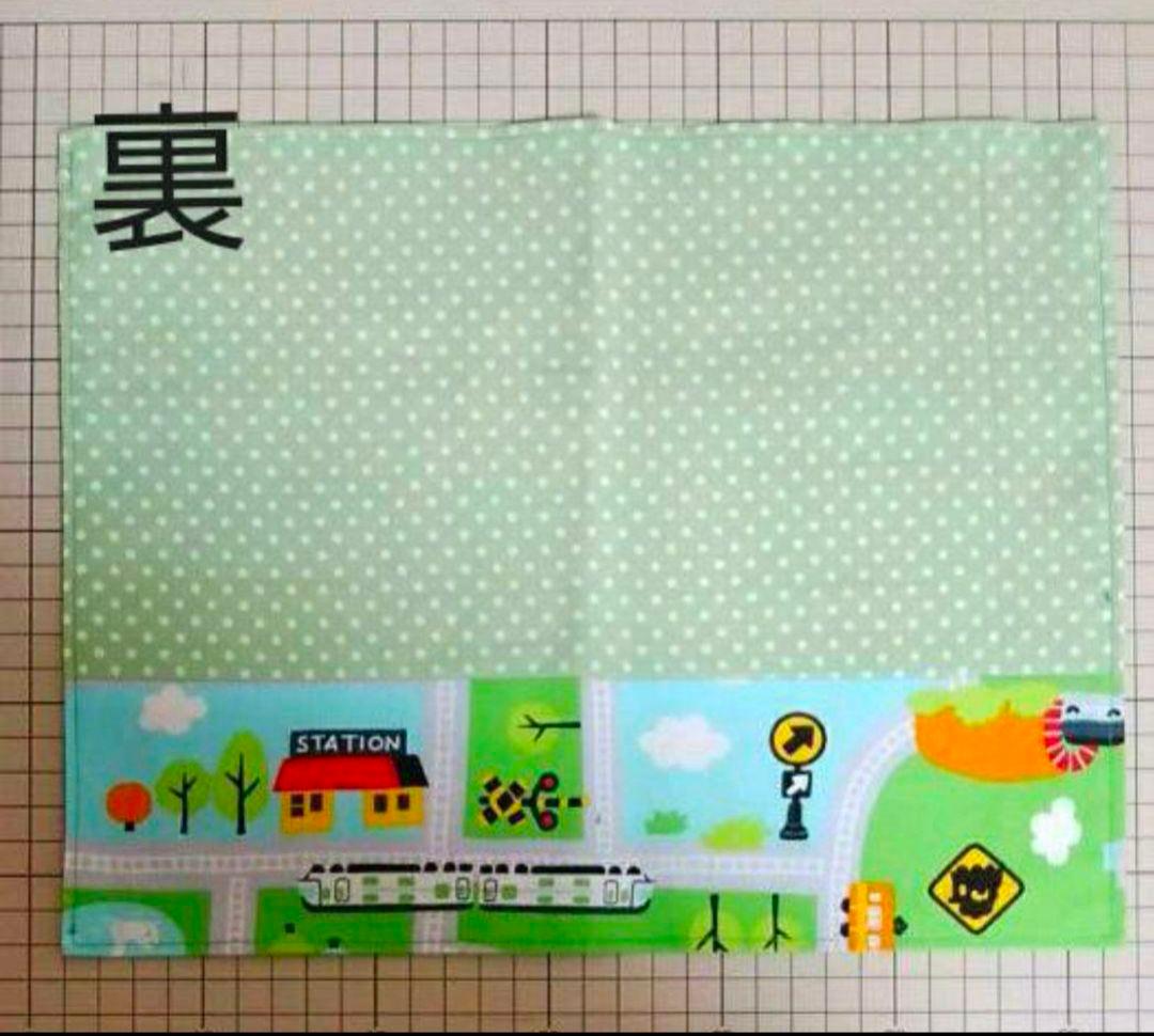 入園入学　ハンドメイド　オーダー　働く車　新幹線　男の子　絵本袋　巾着　幼稚園