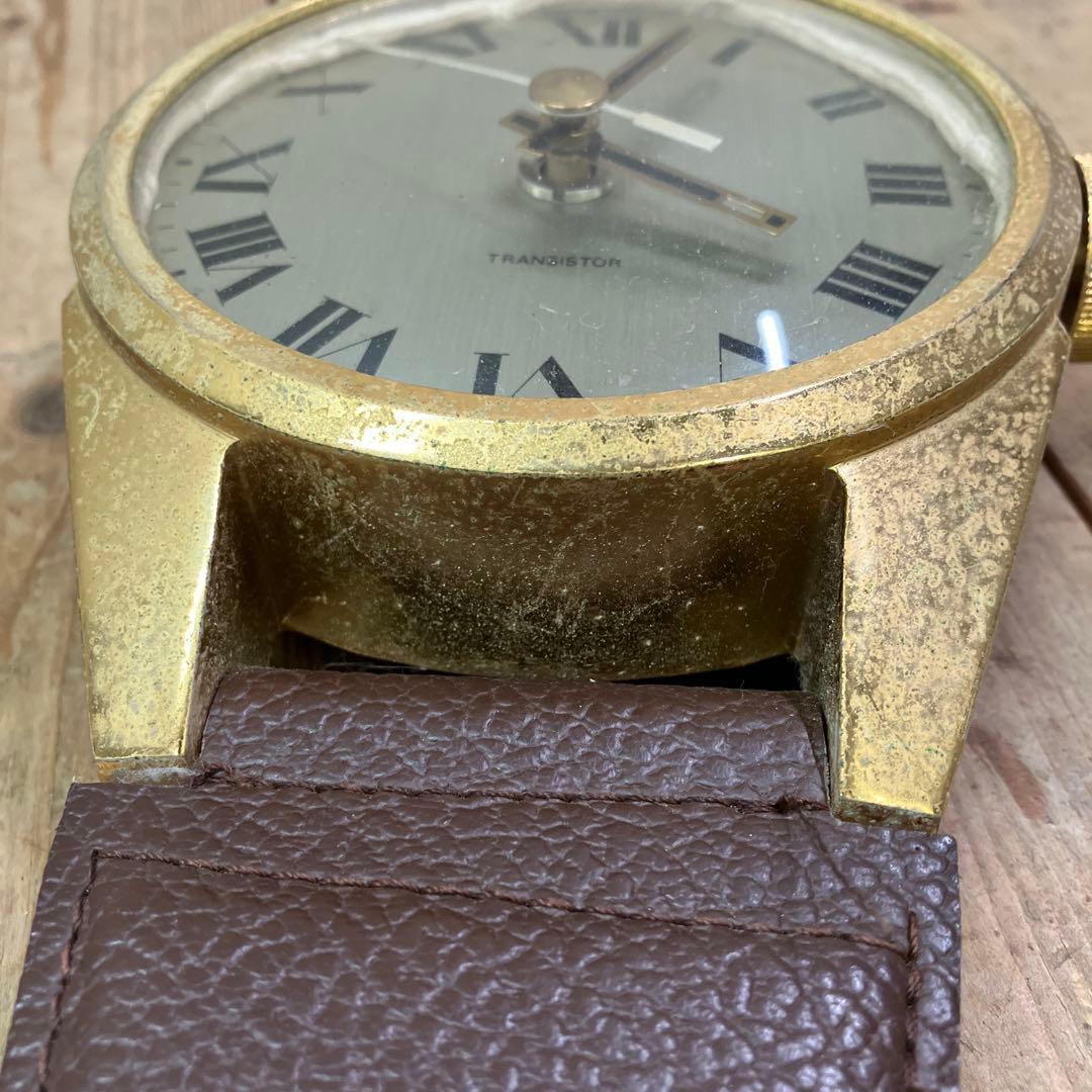 E-3 ジャンク品 昭和レトロ MODERN 大型 腕時計型 壁掛け時計