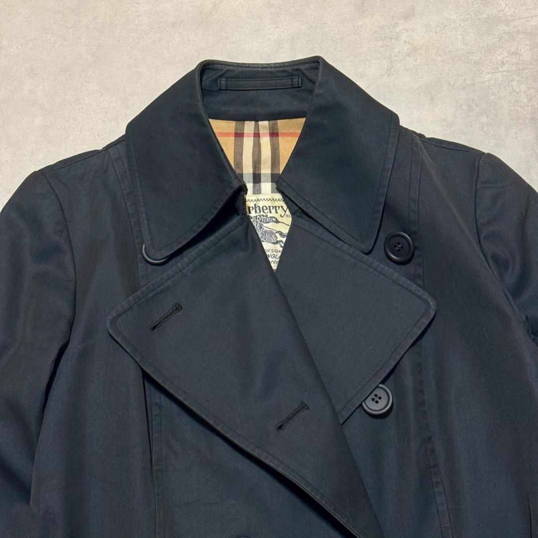 ~90s vintage Burberry's トレンチコート 紺 DM1442