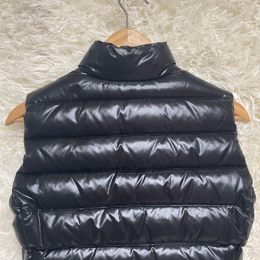 T/ MONCLER ダウンベスト ブラック サイズ00 キルティング