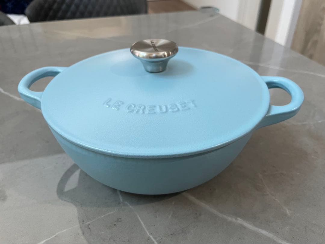 【希少・限定品】ル・クルーゼ マルミット シュガーブルー 18cm