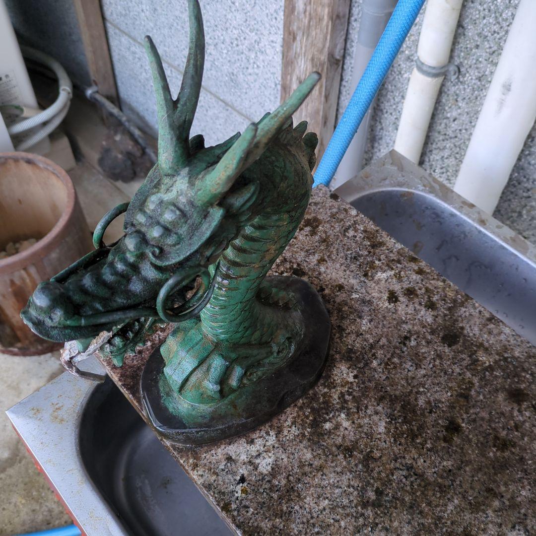 手水舎 龍神 龍の蛇口 真鍮製青銅色 龍の蛇口 水の神様