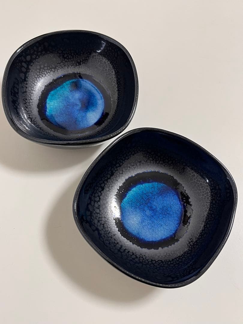 新品　石垣焼　石垣焼窯元　003242 角鉢（小）　２個セット