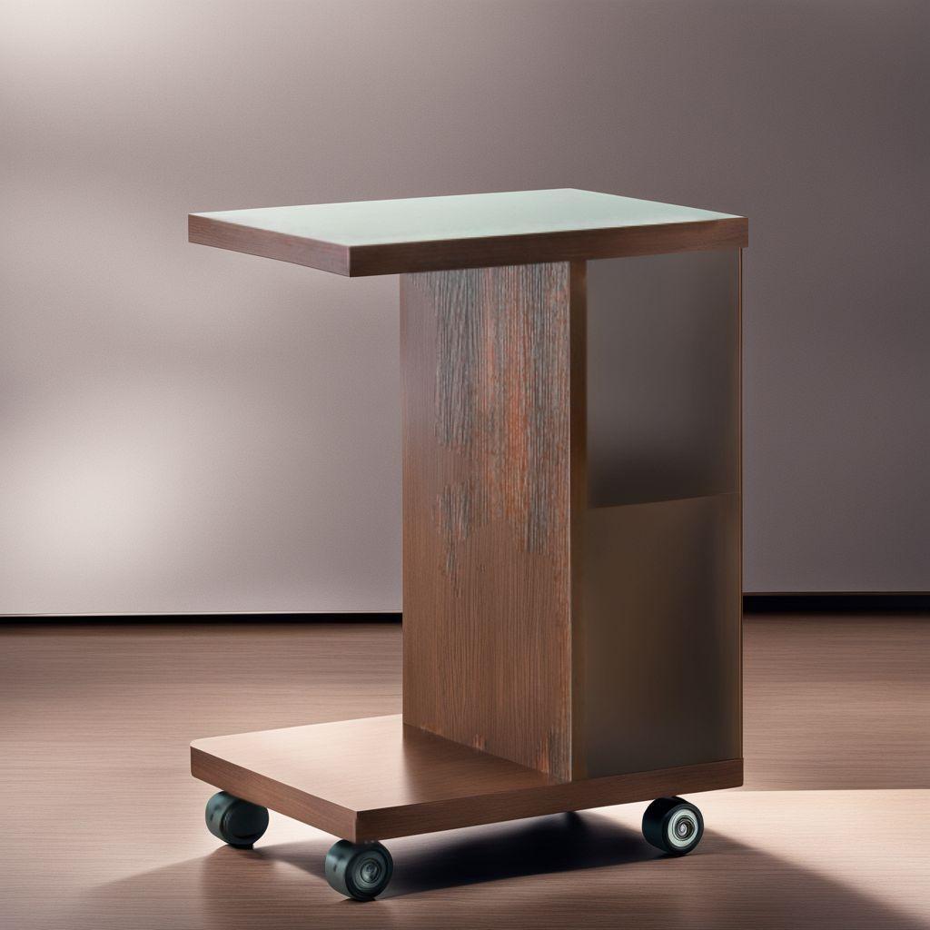 可動式 移動も楽々 キャスター付き サイドテーブル ラック 棚