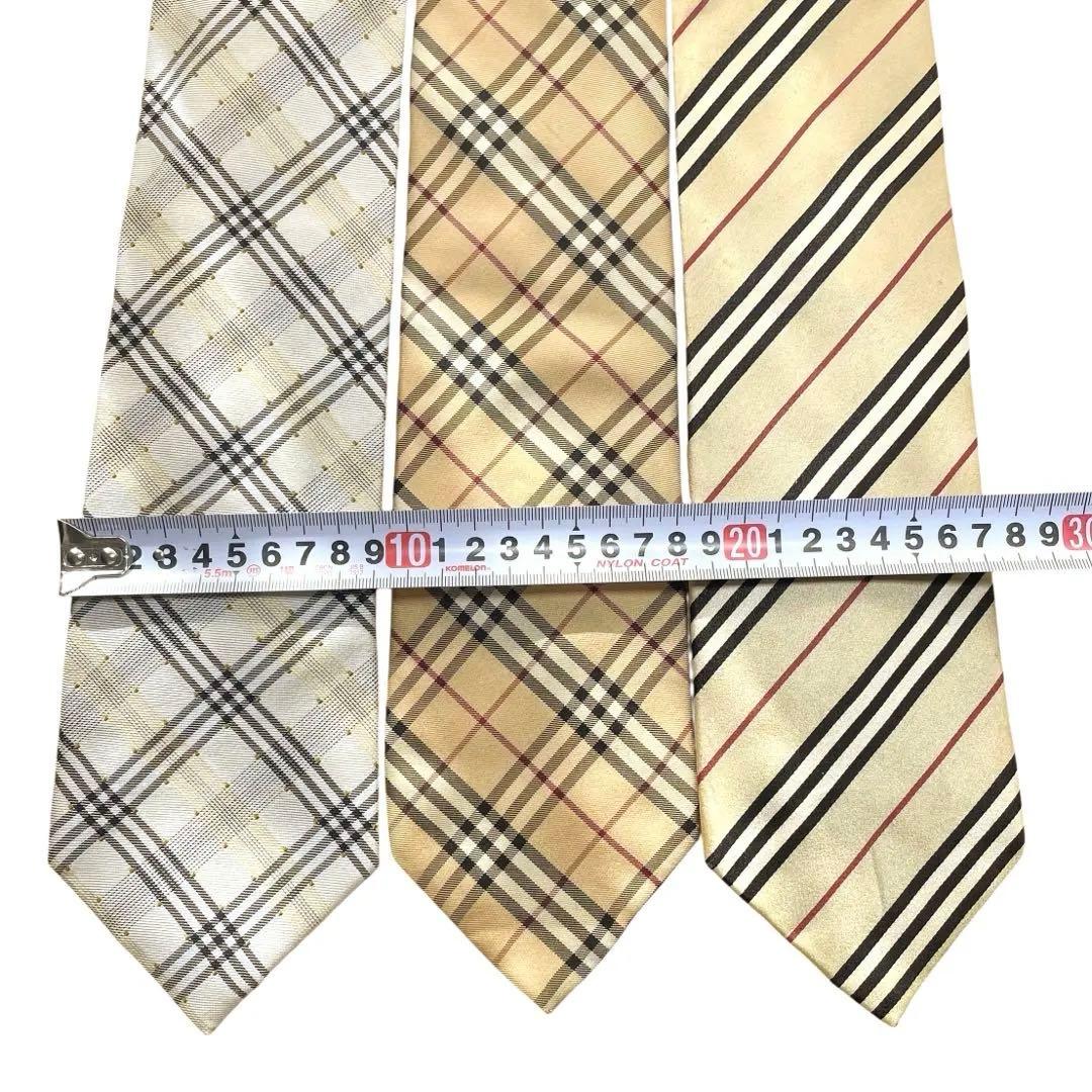 希少　BURBERRY LONDON ネクタイ シルク ノバチェック　３本セット
