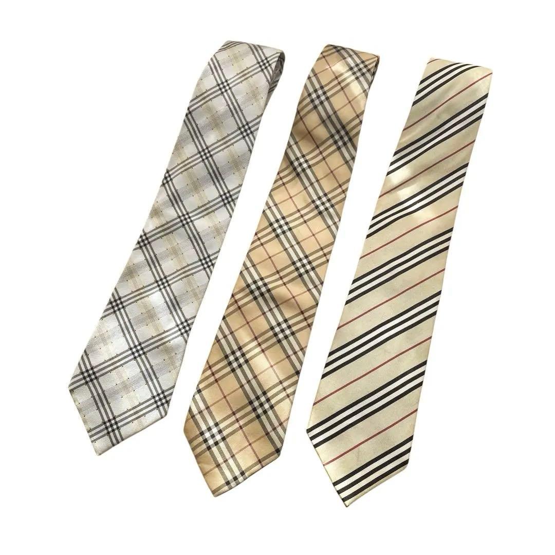 希少　BURBERRY LONDON ネクタイ シルク ノバチェック　３本セット