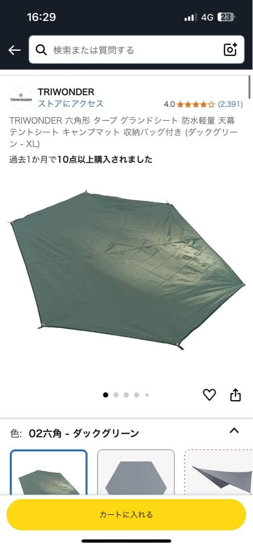 Coleman エクスカーションティピー325