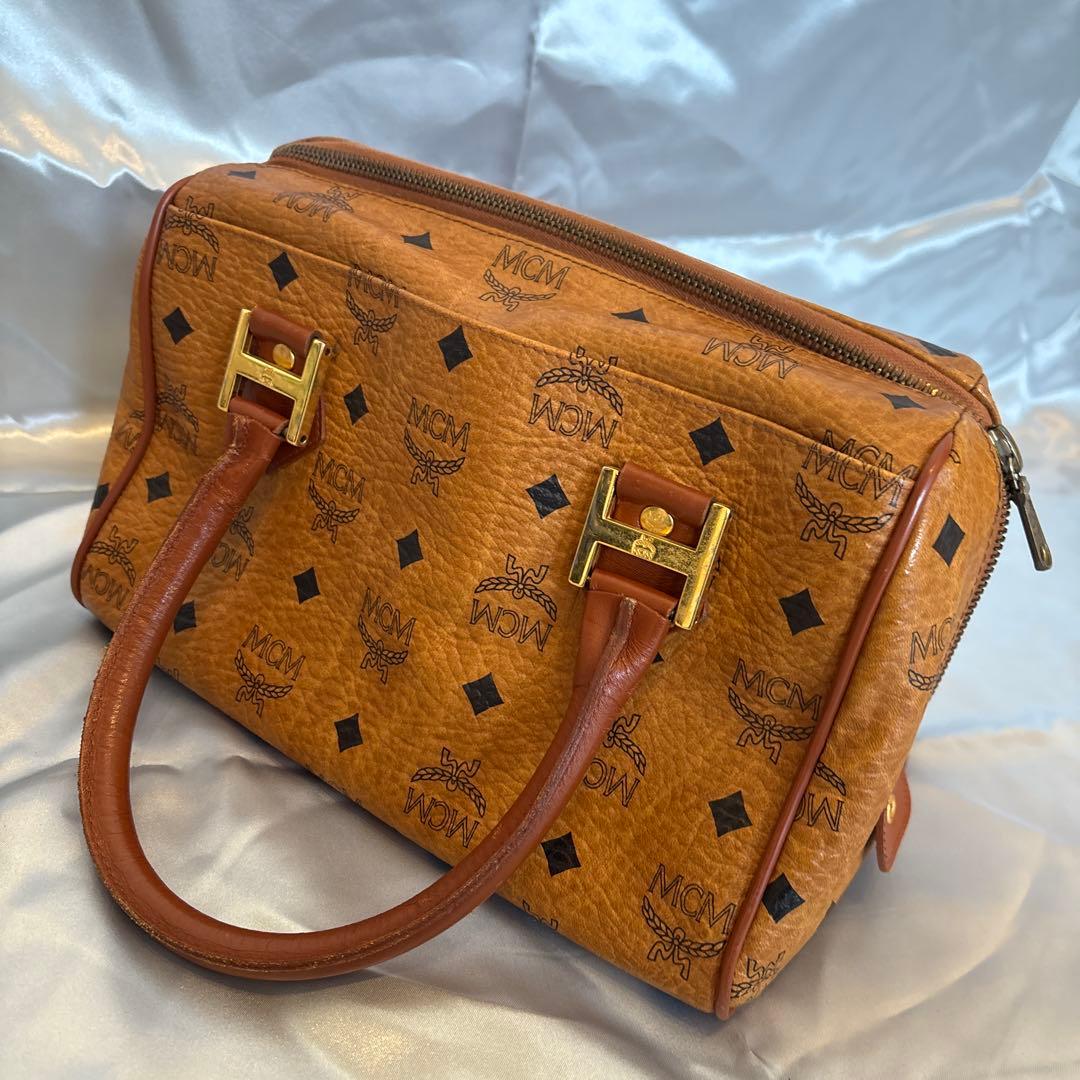 MCM エムシーエム モノグラム ミニボストンバッグ