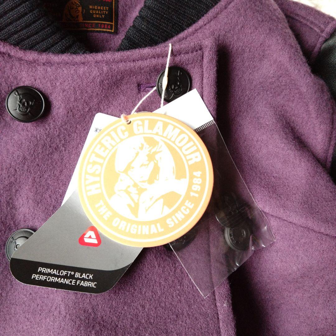 未使用タグ付き✨レザーブルゾンHYSTERIC GLAMOUR　ワッペン