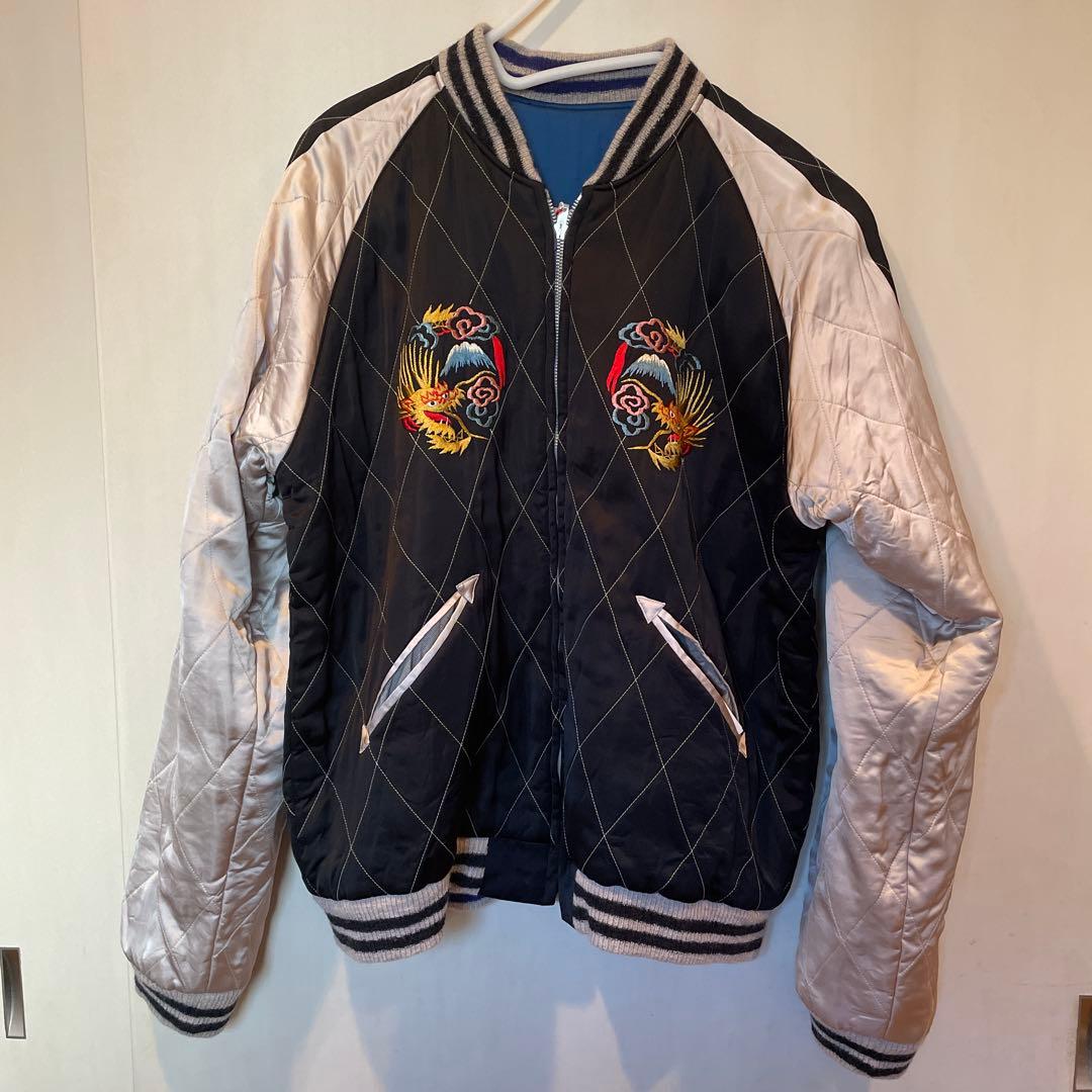 テーラー東洋　スカジャン　鷹 & 日本地図、龍&虎