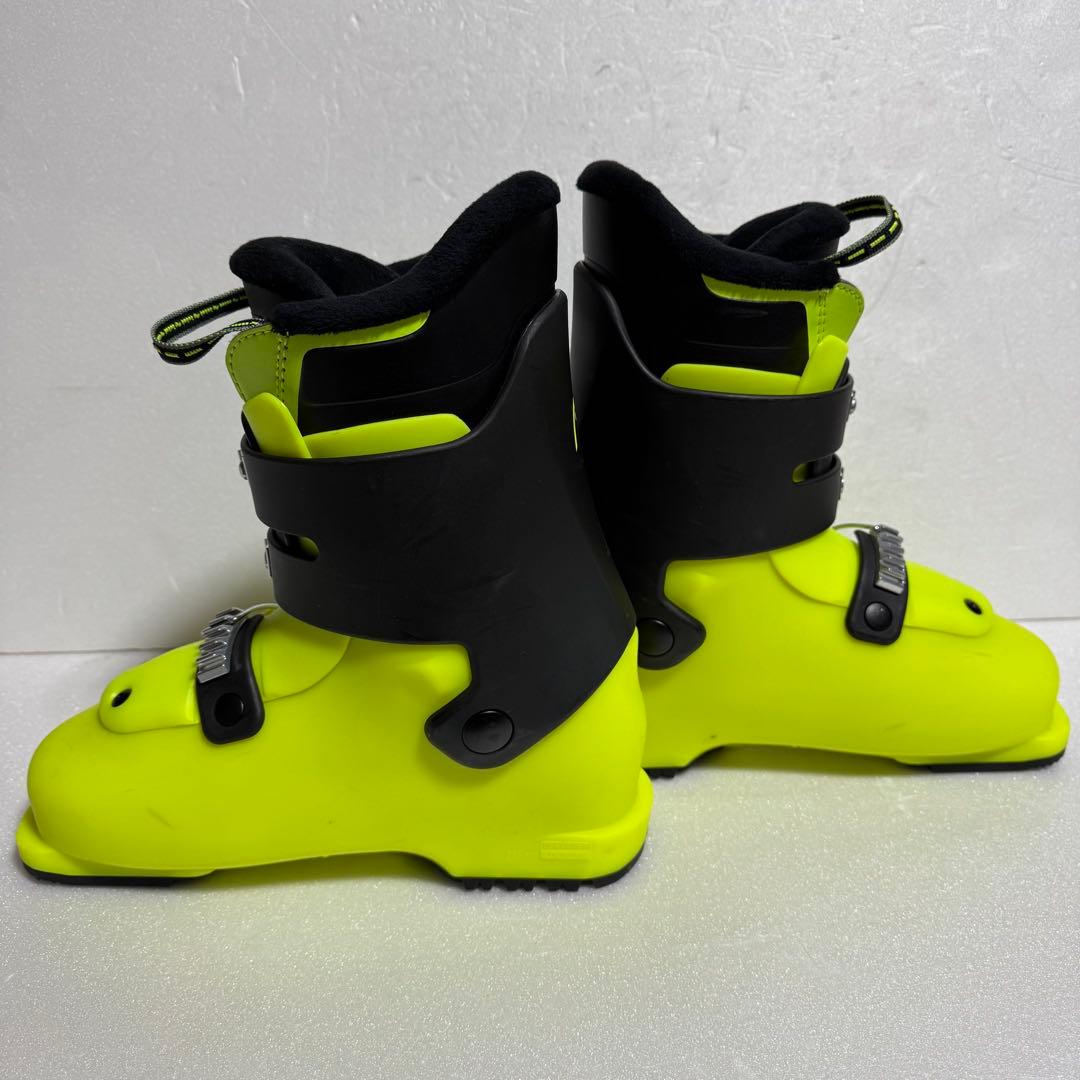 美品24-24.5cm スキーブーツイエロージュニアキッズ子供初心者285mm