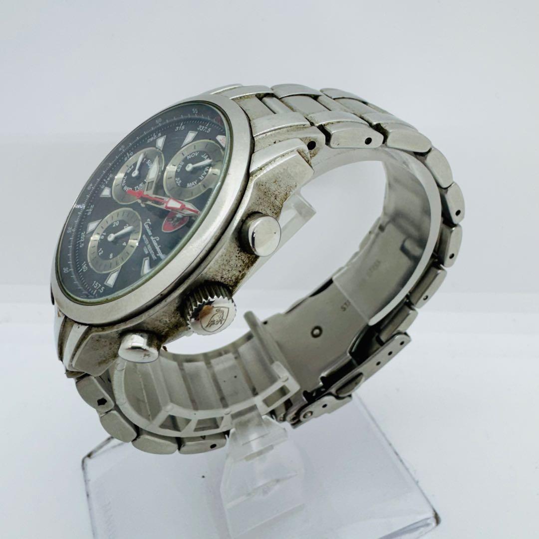 ✨Tonino Lamborgini✨シルバー✨デイト✨ヴィンテージ✨腕時計✨
