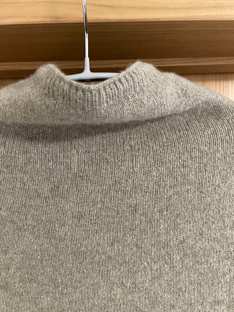 ✨美品✨MORABITOカシミア混　ニットウールワンピース ロング38 ベージュ