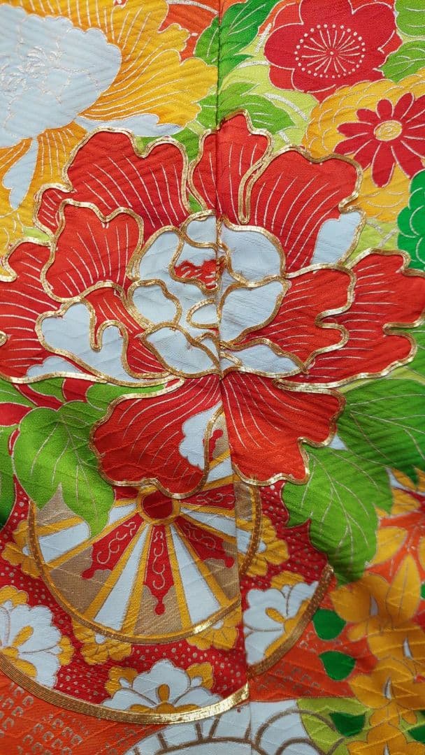 NA64アンティーク子供着物ジュニアサイズ正絹めちゃくちゃ綺麗着丈140裄丈59