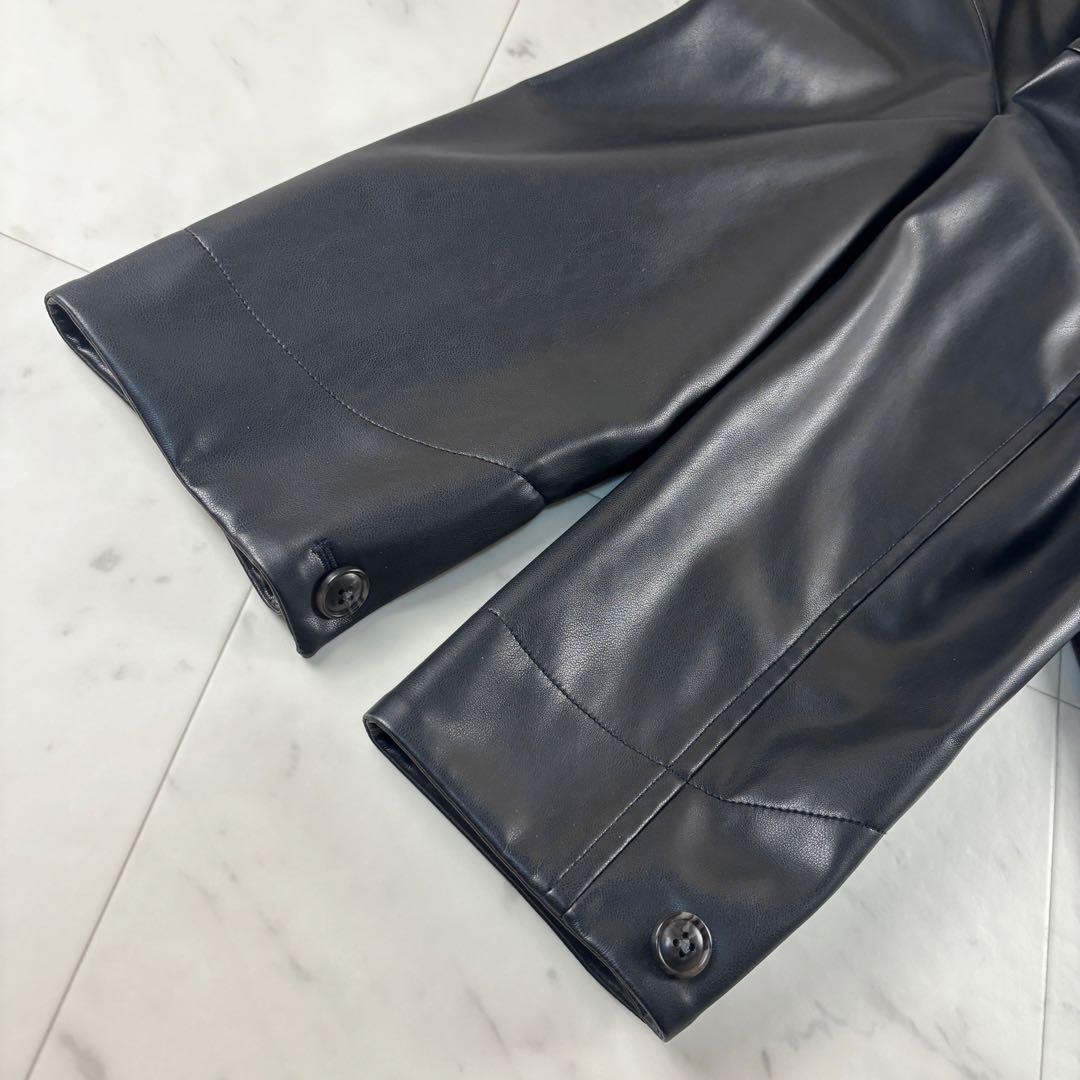 【2025SS】 美品 マカフィー レザーライク カバーオール ブラック 36