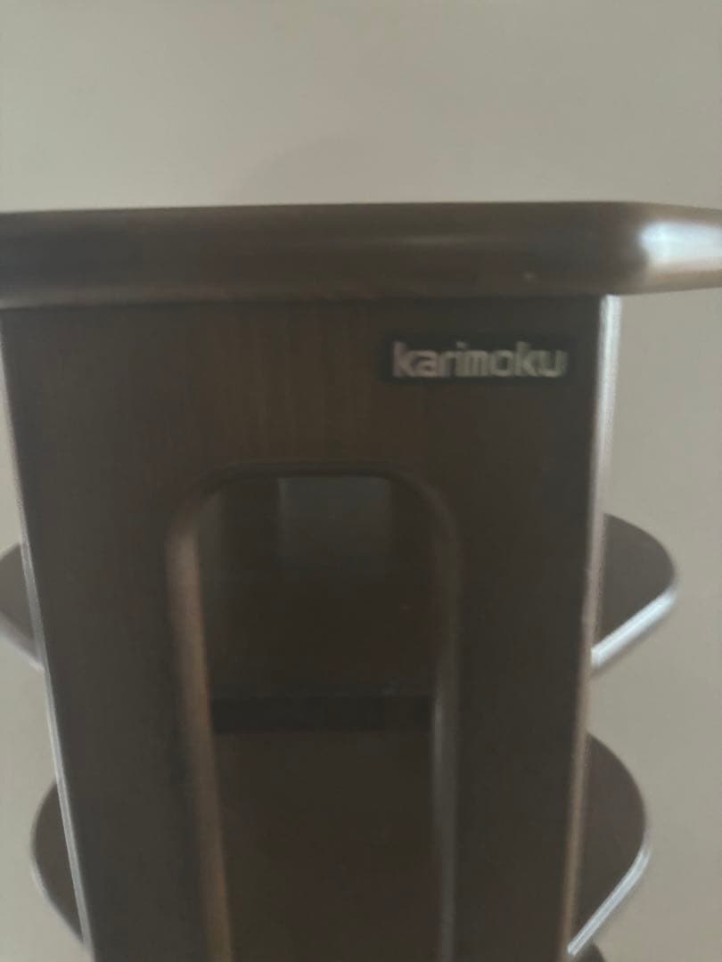 カリモク　６段　スリッパラック　飾り棚