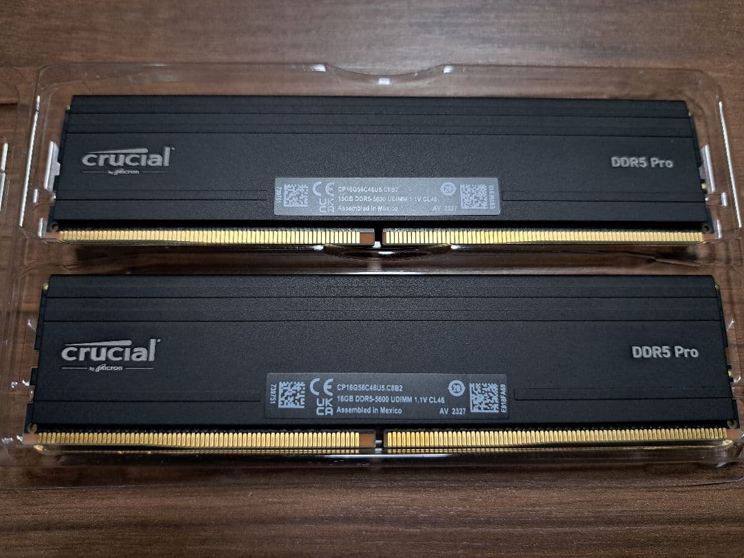 【ジャンク品】Crucial Pro 32GB Kit (16GBx2)DDR5