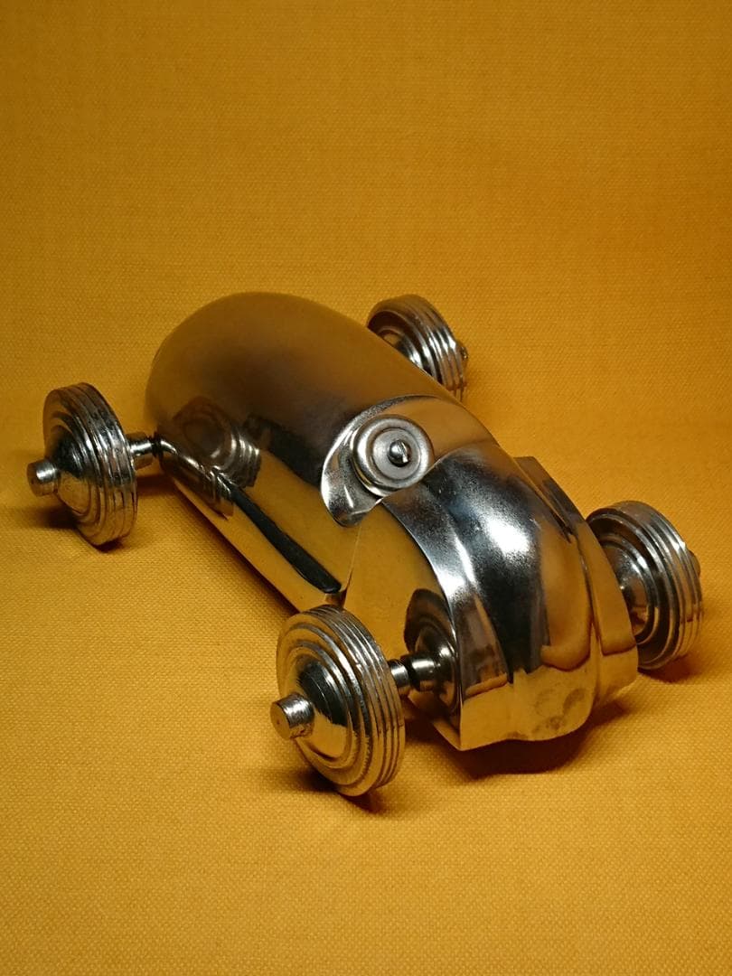 【美品】ビンテージ　クルマ　金属　置物　インテリア　工芸品　美術品　A2564