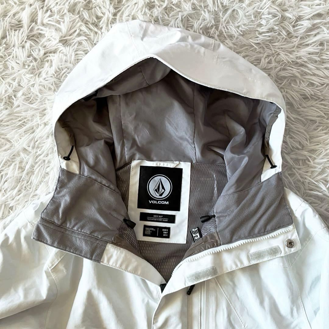 #4i✨VOLCOM ゴアテックス✨スノボウェア ジャケット メンズM 白