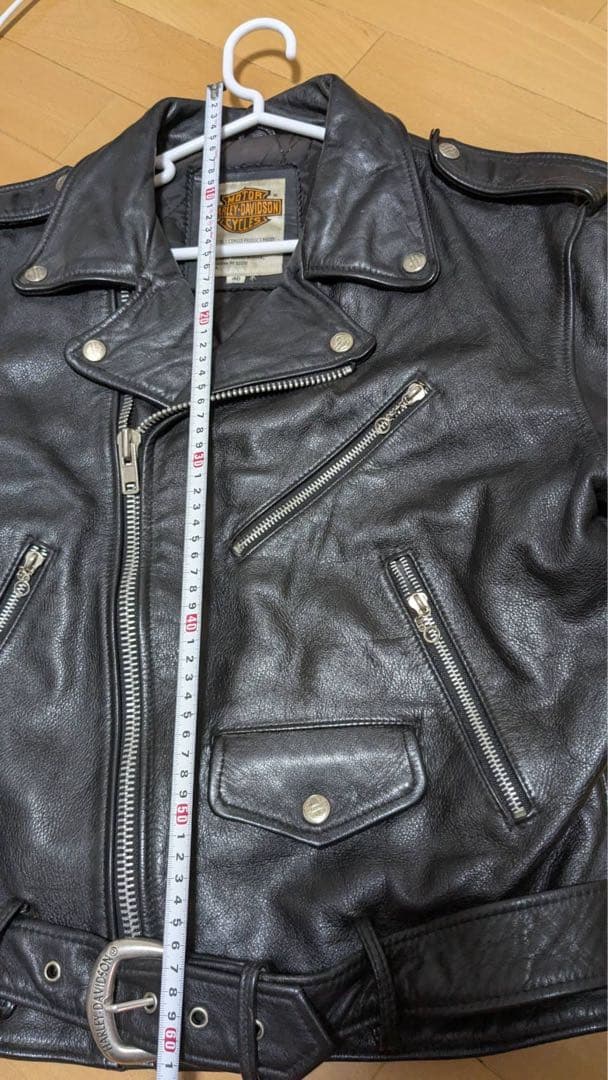 ハーレーダビットソン　革ジャン　ライダース　ジャケット　ブラック　40 黒