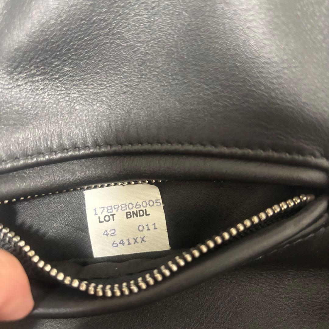 未使用級✨schott 641xx レザージャケット　シングルライダース　42