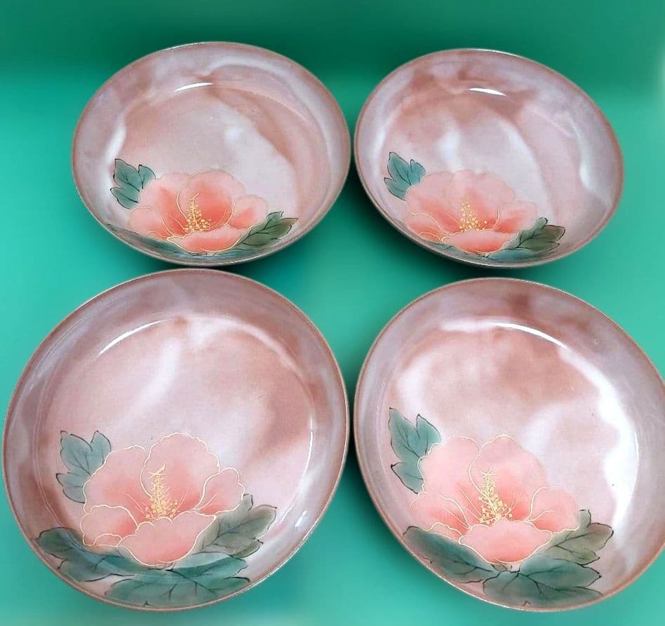 【土淵陶あん】清水焼　京焼　中皿　5枚