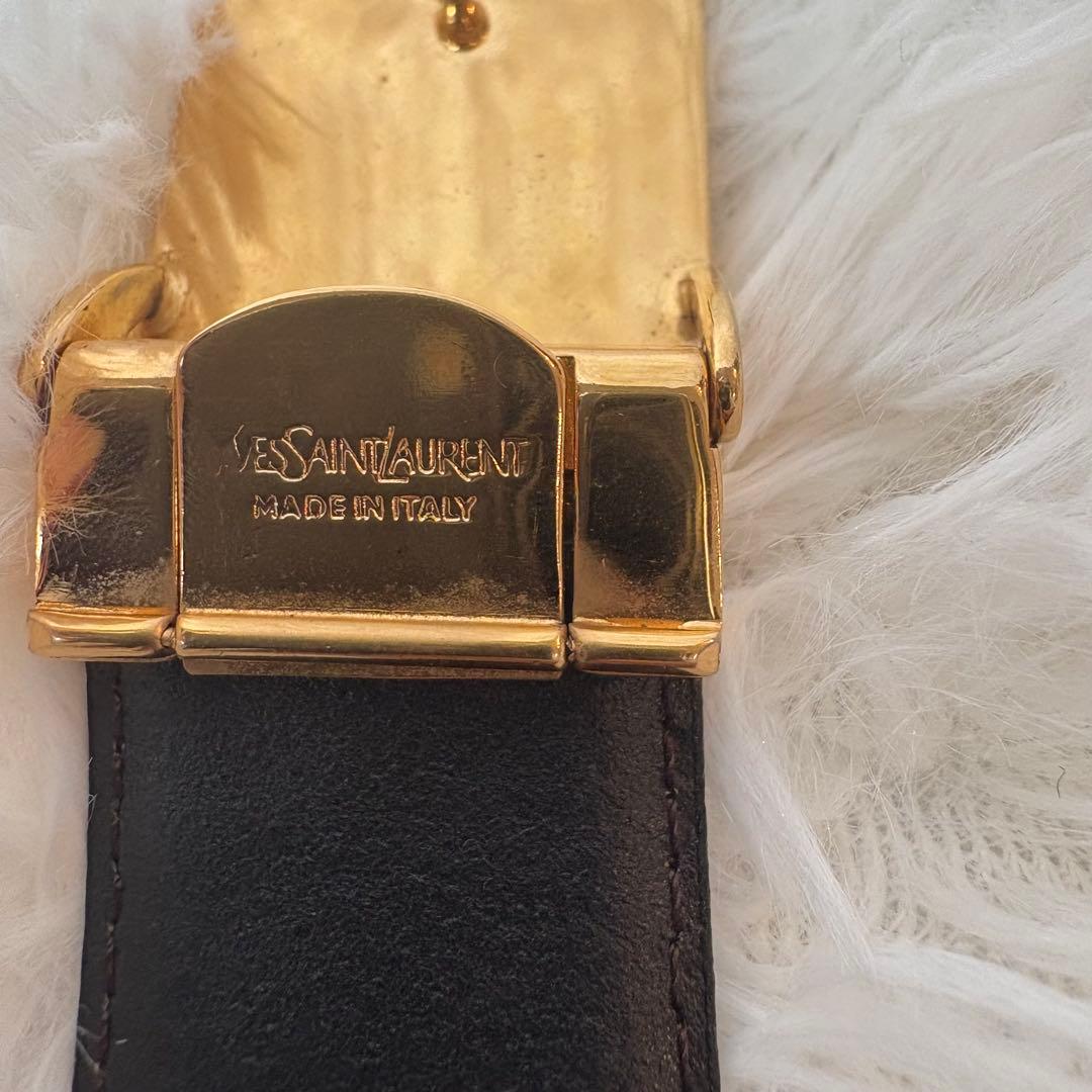 YVESSAINTLAURENT イブサンローラン ベルト　黒 メンズ