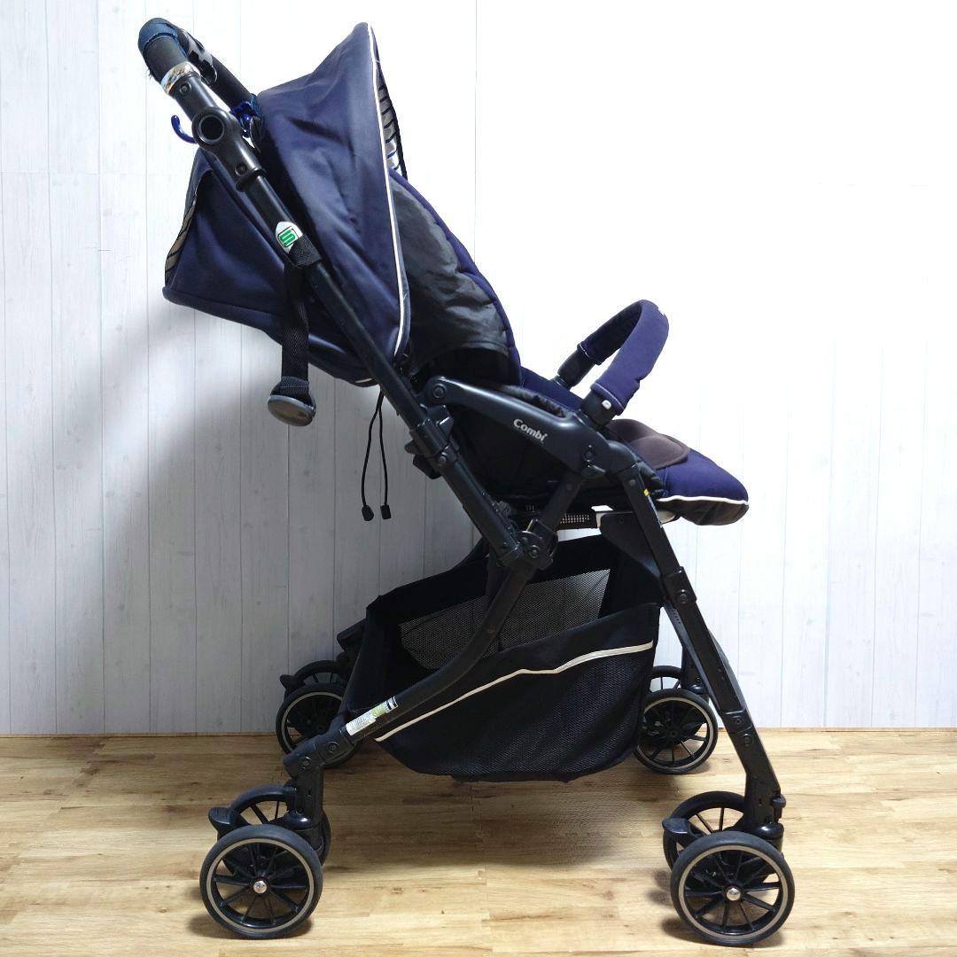 ✩美品✩ Combi メチャカル ハンディ オート4キャス ベビーカー ネイビー