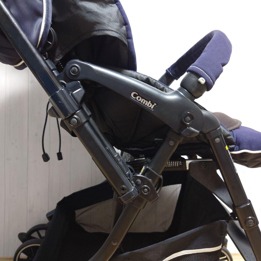 ✩美品✩ Combi メチャカル ハンディ オート4キャス ベビーカー ネイビー