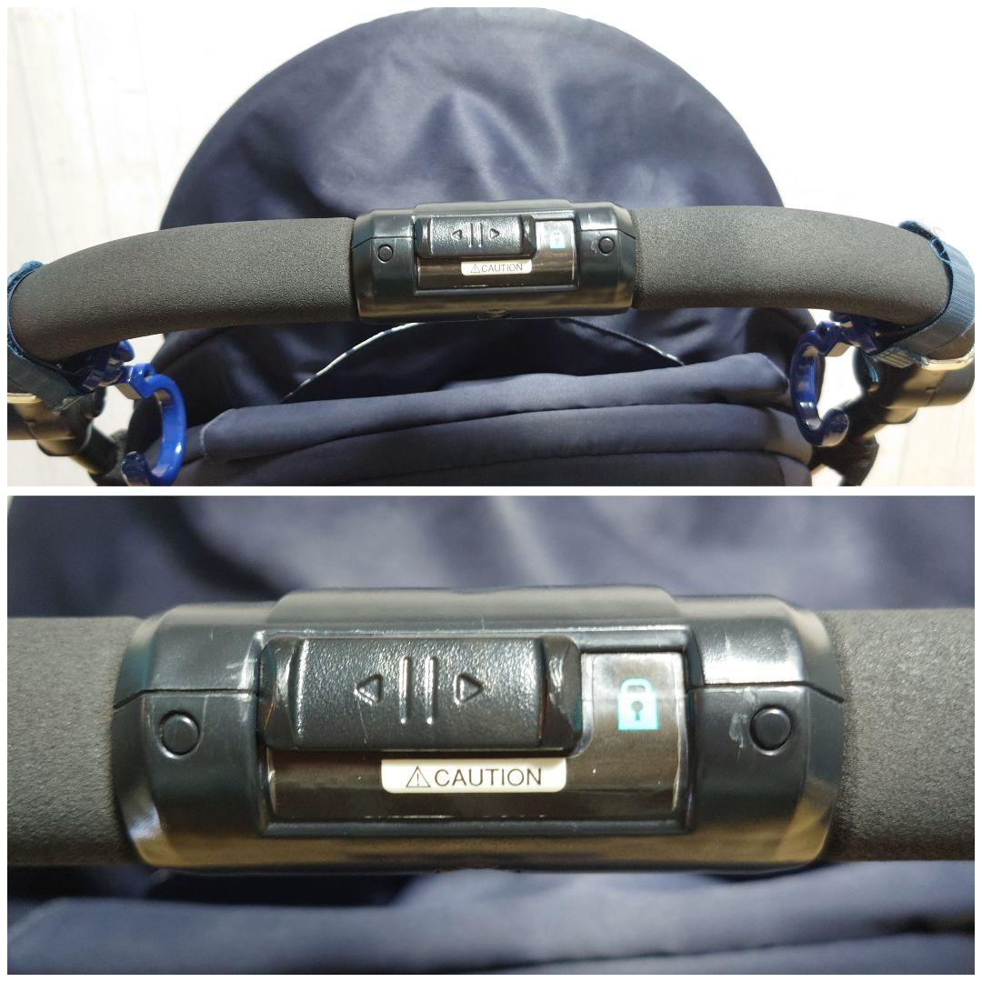 ✩美品✩ Combi メチャカル ハンディ オート4キャス ベビーカー ネイビー