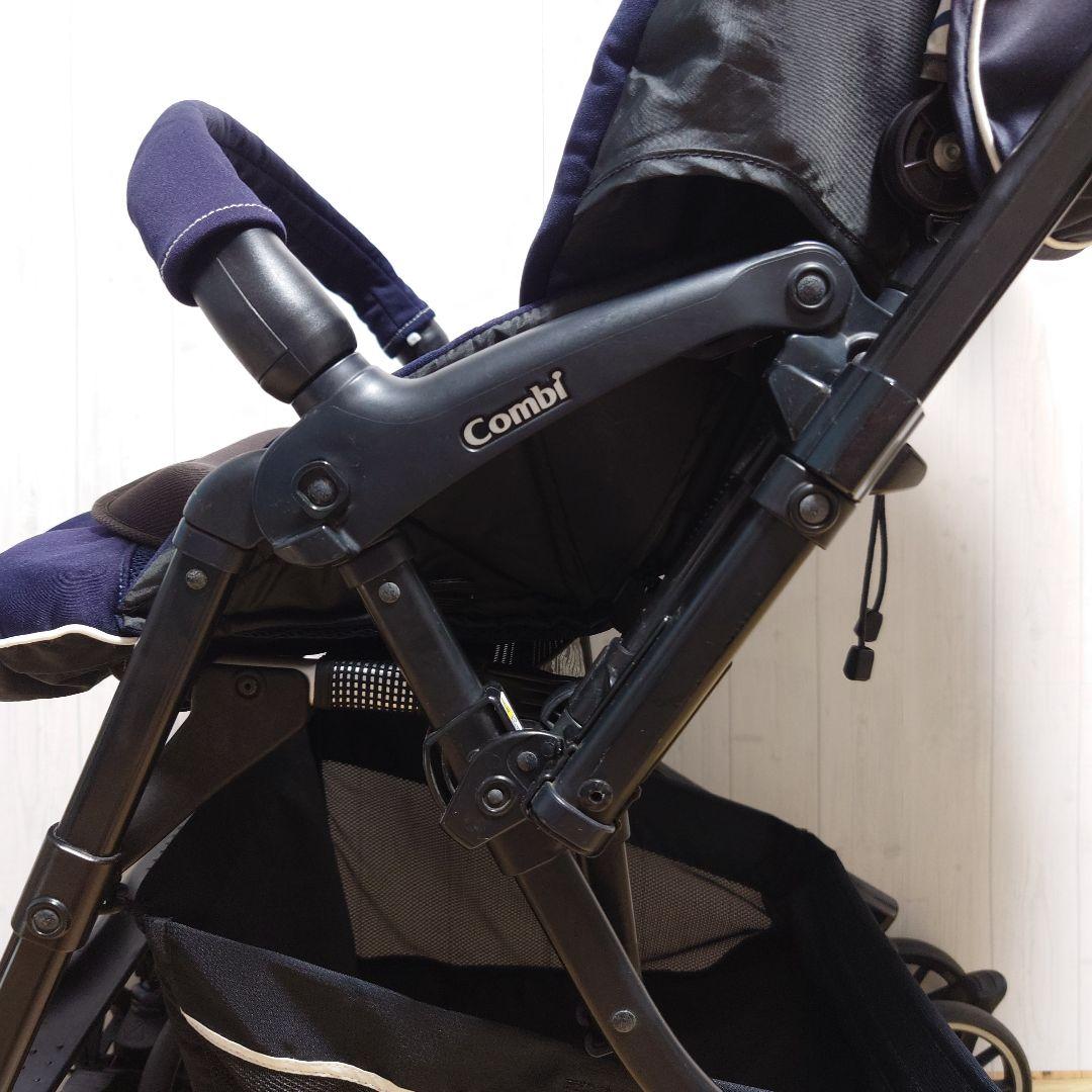 ✩美品✩ Combi メチャカル ハンディ オート4キャス ベビーカー ネイビー