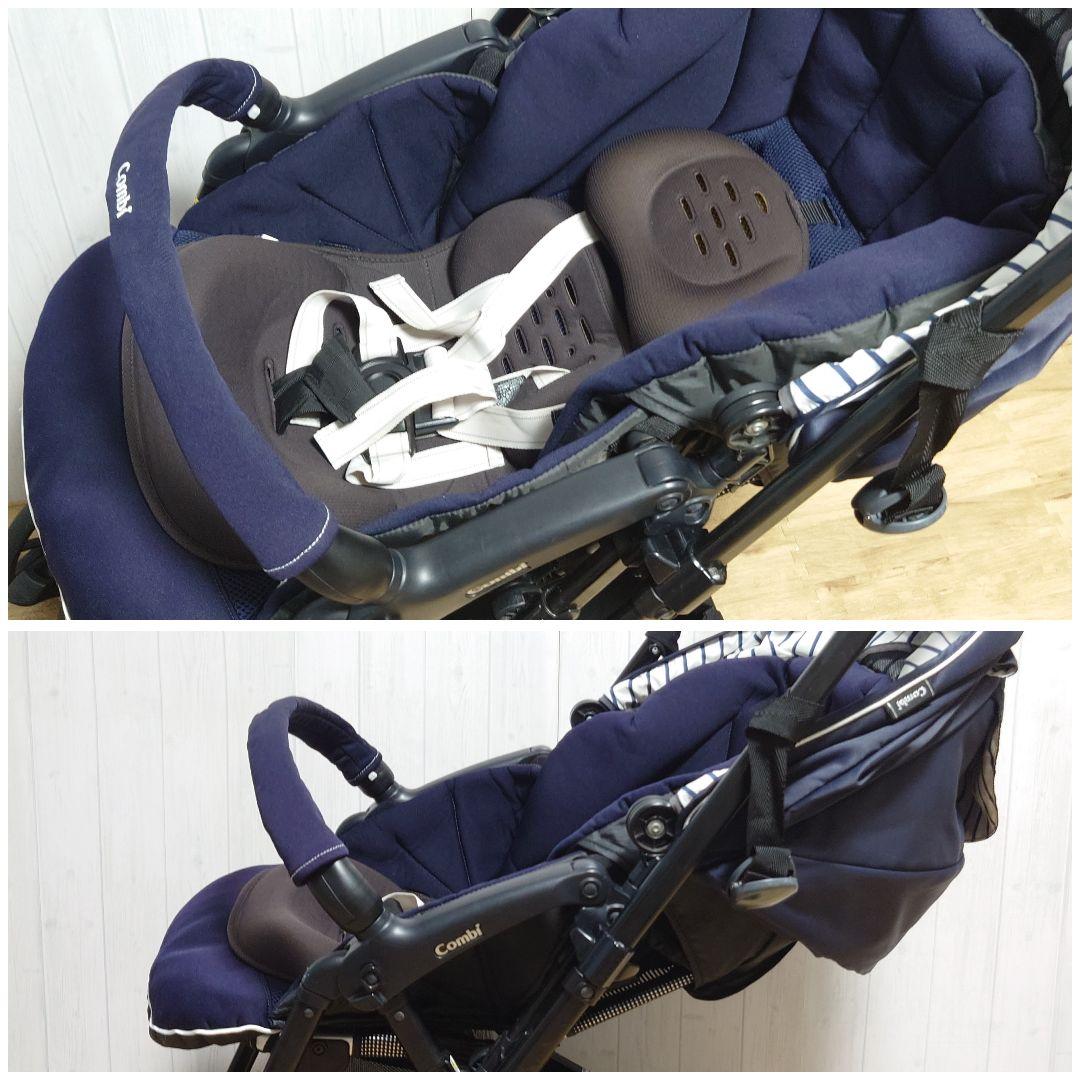 ✩美品✩ Combi メチャカル ハンディ オート4キャス ベビーカー ネイビー