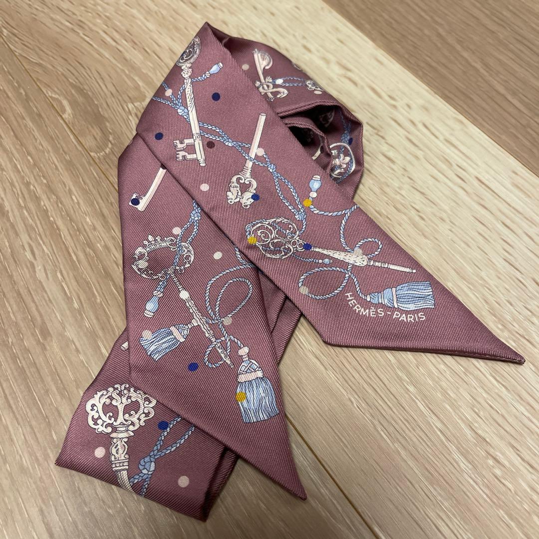 美品！！HERMESツイリー　レクレアポア　マロン