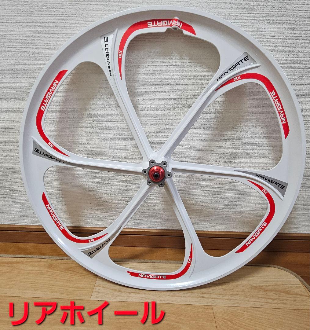 未使用品　マウンテンバイク　Mtb 26インチ　ホイール　フロントリアセット