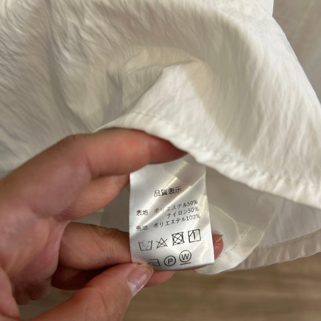 elu. オーロラブラウス　ホワイト　白　M