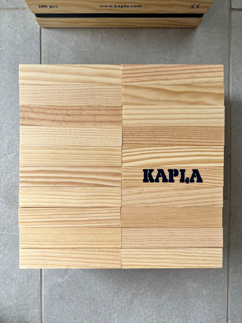 KAPLA 280ピース 知育玩具　ブルー　2